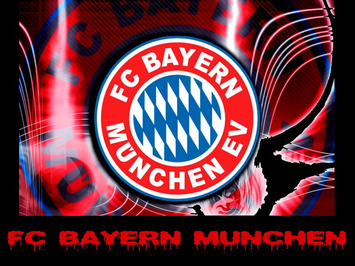 FC Bayern München, Wappen, Schriftzug, Rot-schwarz, Lichtlinien, Hintergrundbild fürs Tablet