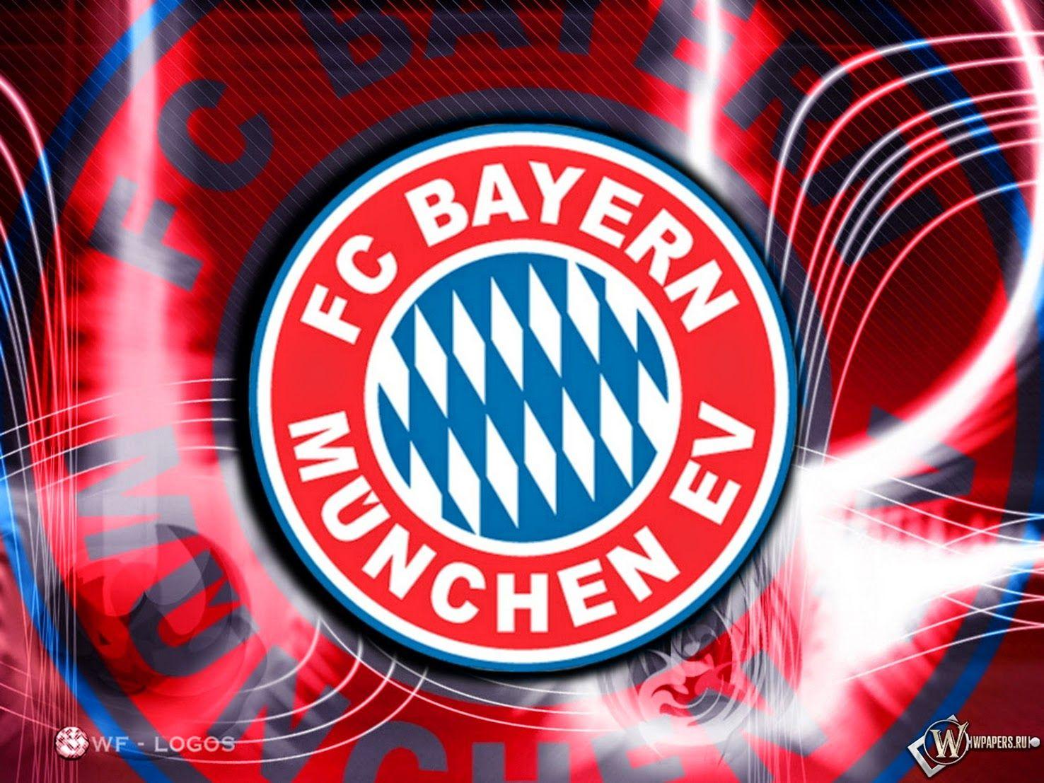 FC Bayern München, Wappen, Rot-blau, Lichtlinien, Digitale Kunst, HD, Tablet-Hintergrund
