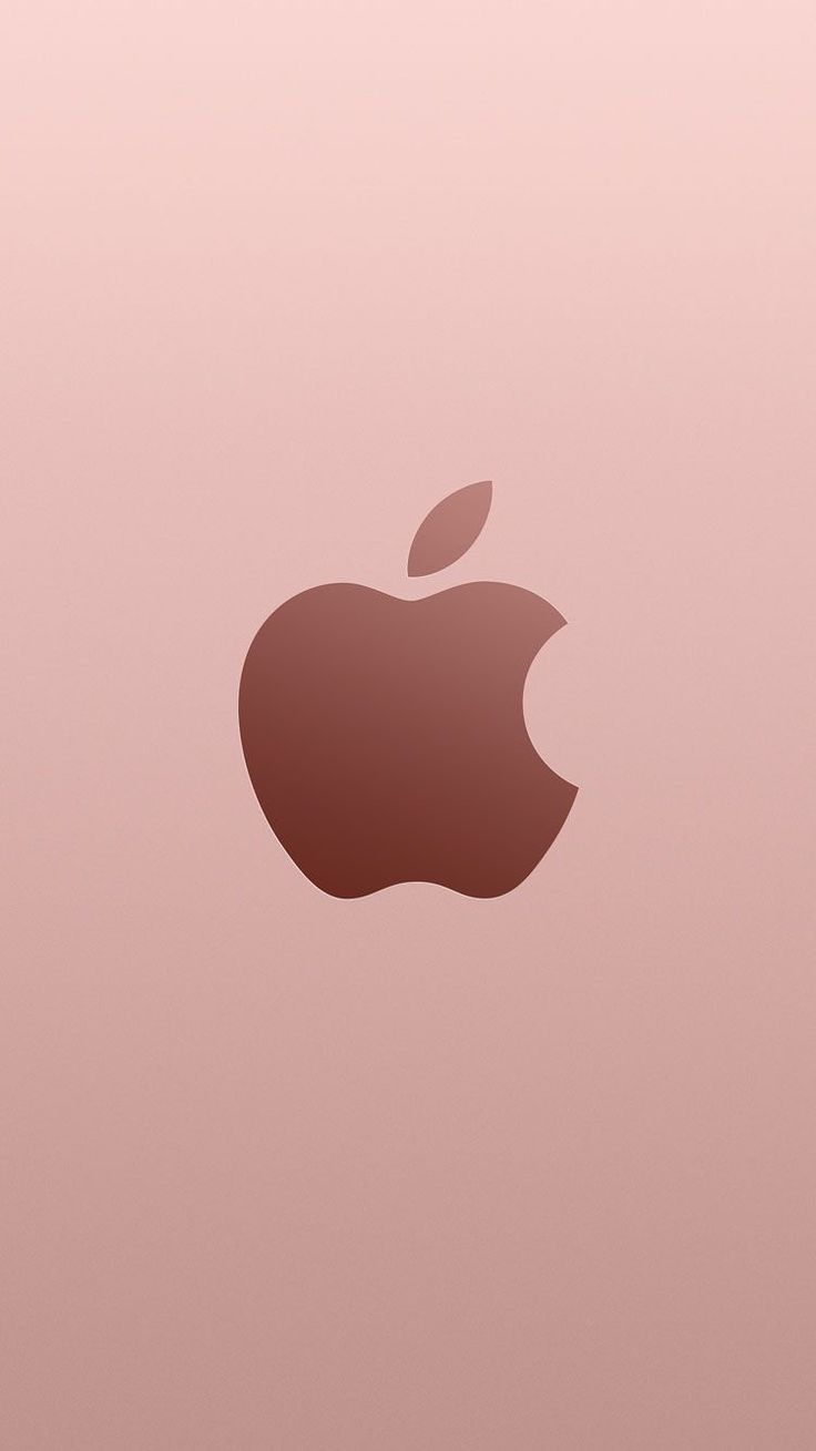 Apple-Logo, Roségold, Braun, Farbverlauf, HD, Sperrbildschirm fürs iPhone