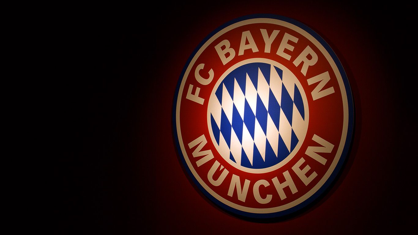 FC Bayern München, Wappen, Dunkelrot, Lichtschein, HD, Hintergrundbild für den PC