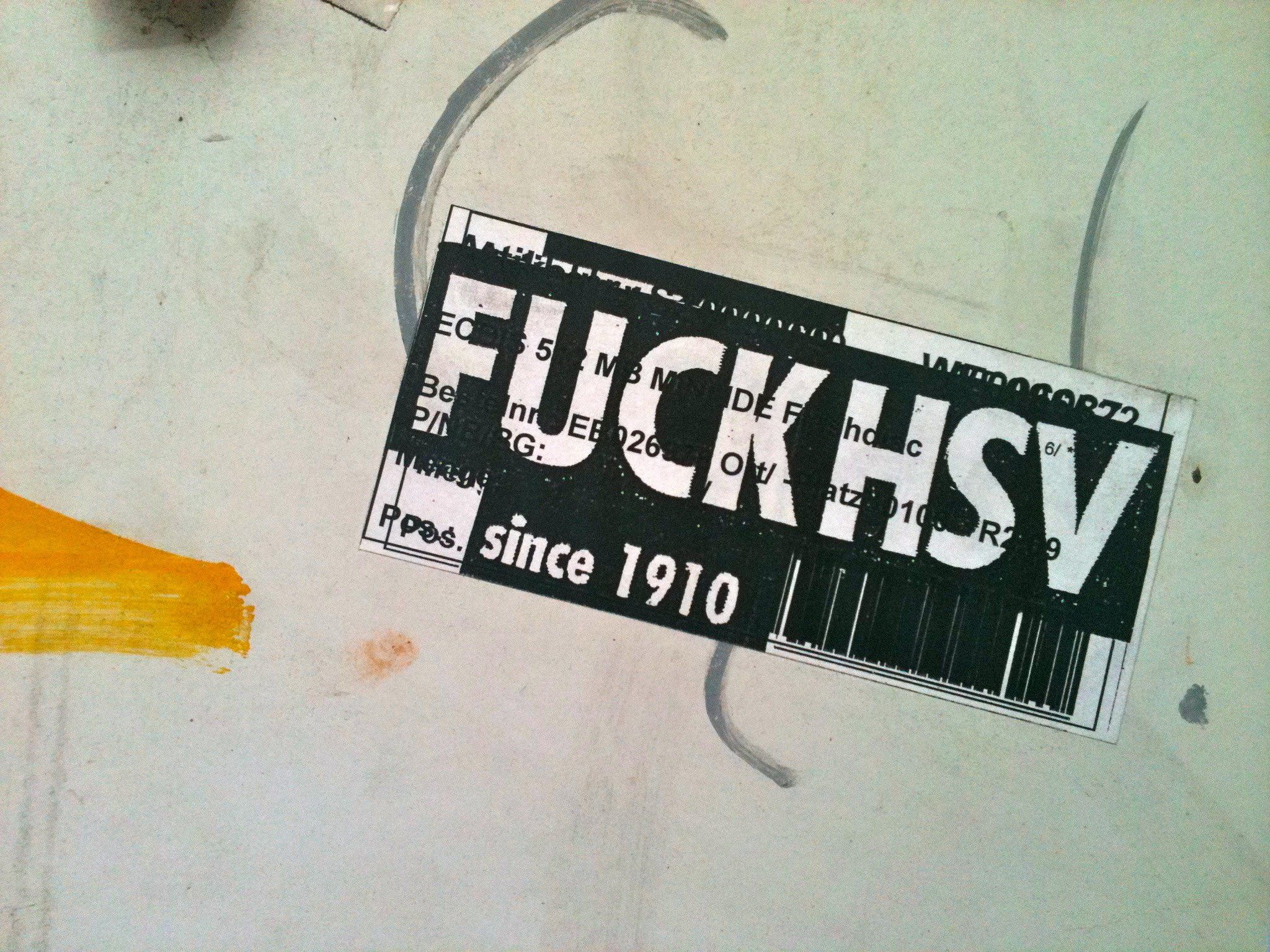 Fuck HSV, Aufkleber, FC St. Pauli, Derby, Wand, Full HD, iPad-Hintergrundbild