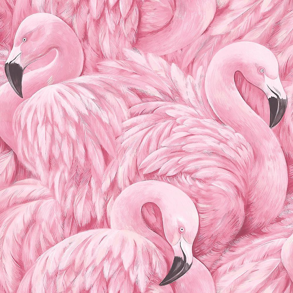 Flamingos, Gezeichnet, Rosa, Gefieder, Hochformat, Hintergrundbild für iPad und Tablet