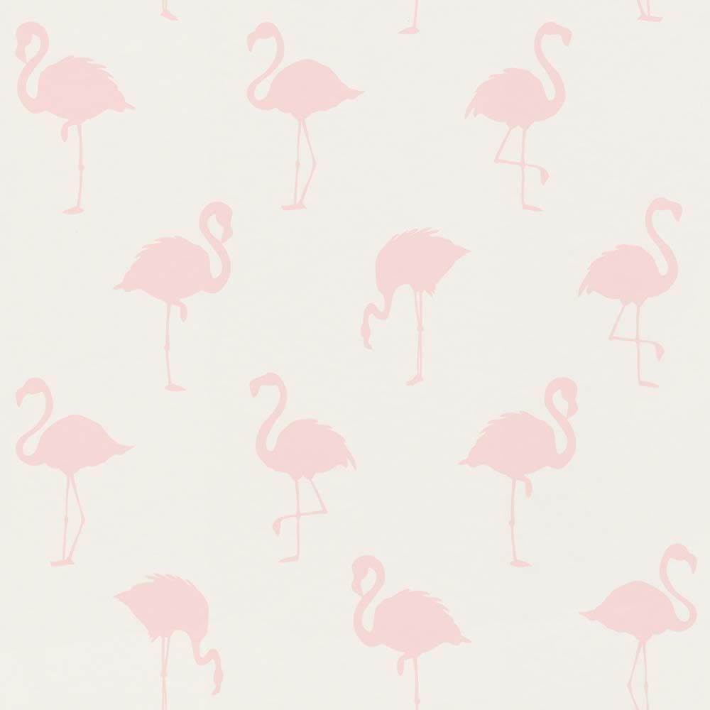 Flamingo-Silhouetten, Muster, Pastellrosa, Minimalistisch, Hintergrundbild fürs Tablet