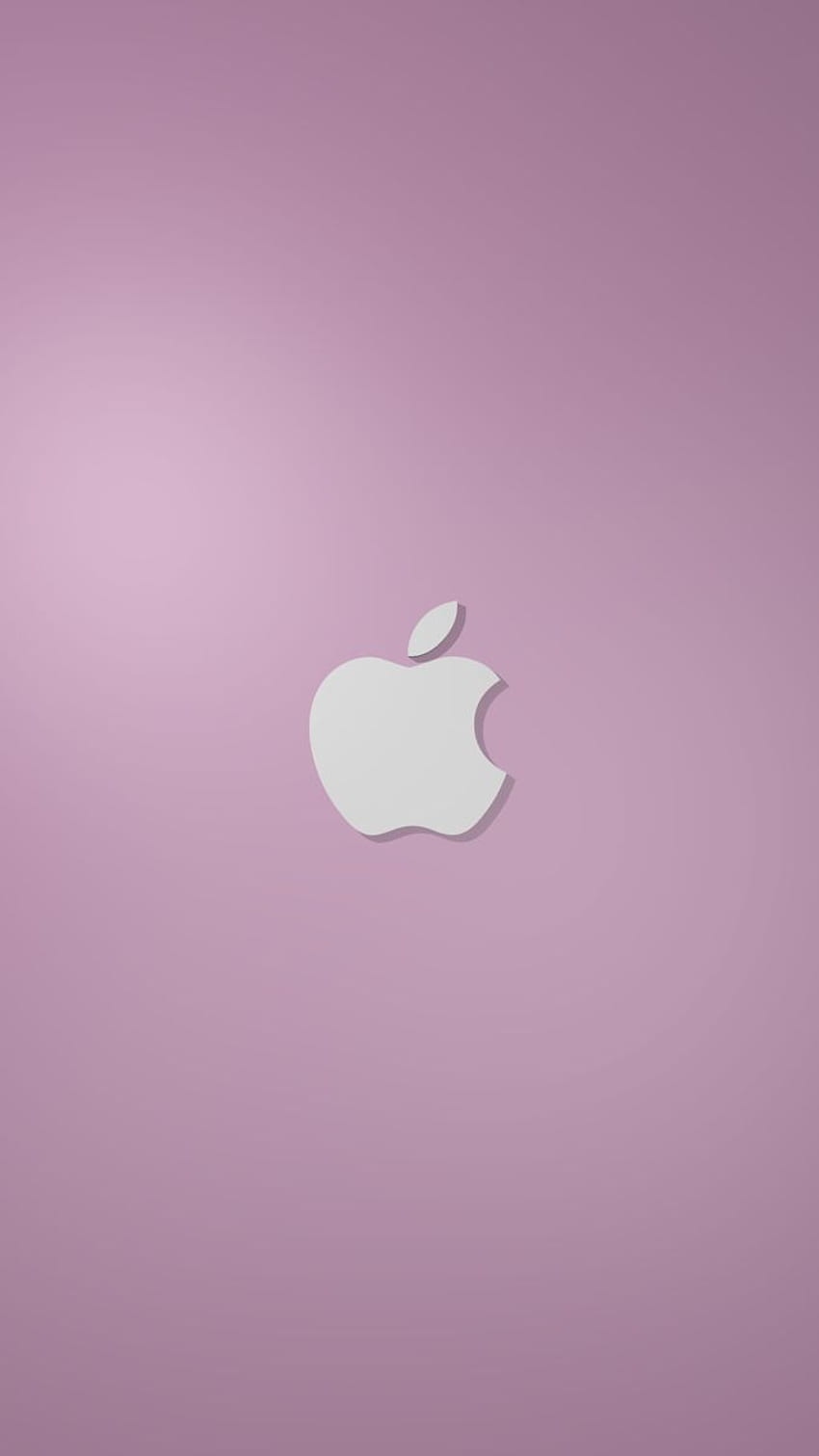 Apple-Logo, Mauve, Farbverlauf, Minimalistisch, HD, Hintergrundbild fürs Handy