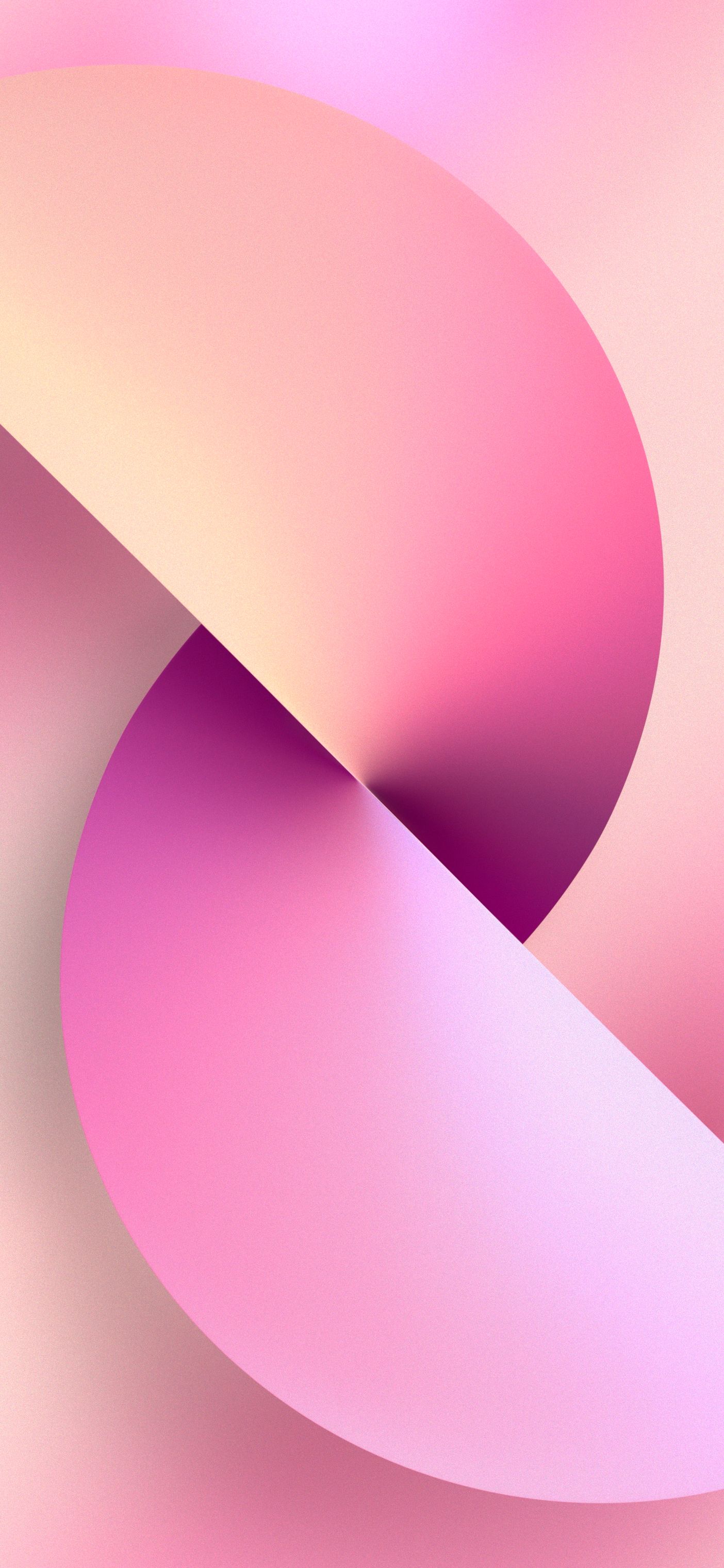 iPhone 13, Apple, Abstrakt, Rosa, Kurven, Full HD, Handy-Hintergrund im Hochformat