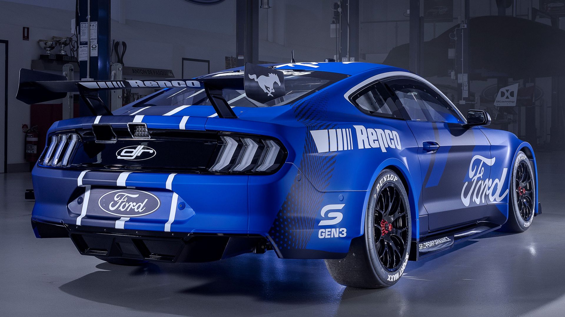 Ford Mustang GT, Supercars Championship, Rennwagen, Gen3, Heckansicht, Full HD, Breitbild-Hintergrundbild