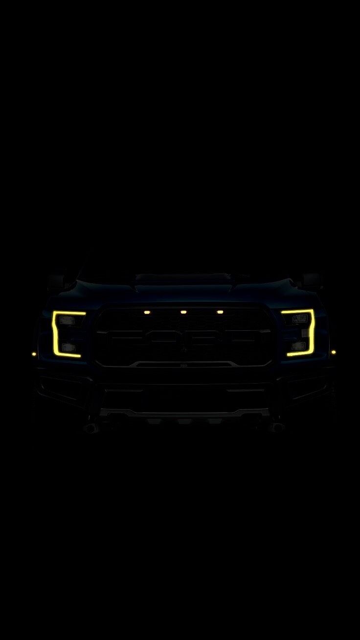 Ford F-150 Raptor, Scheinwerfer, Dunkelheit, Minimalistisch, Hochformat, HD, Handy-Hintergrund