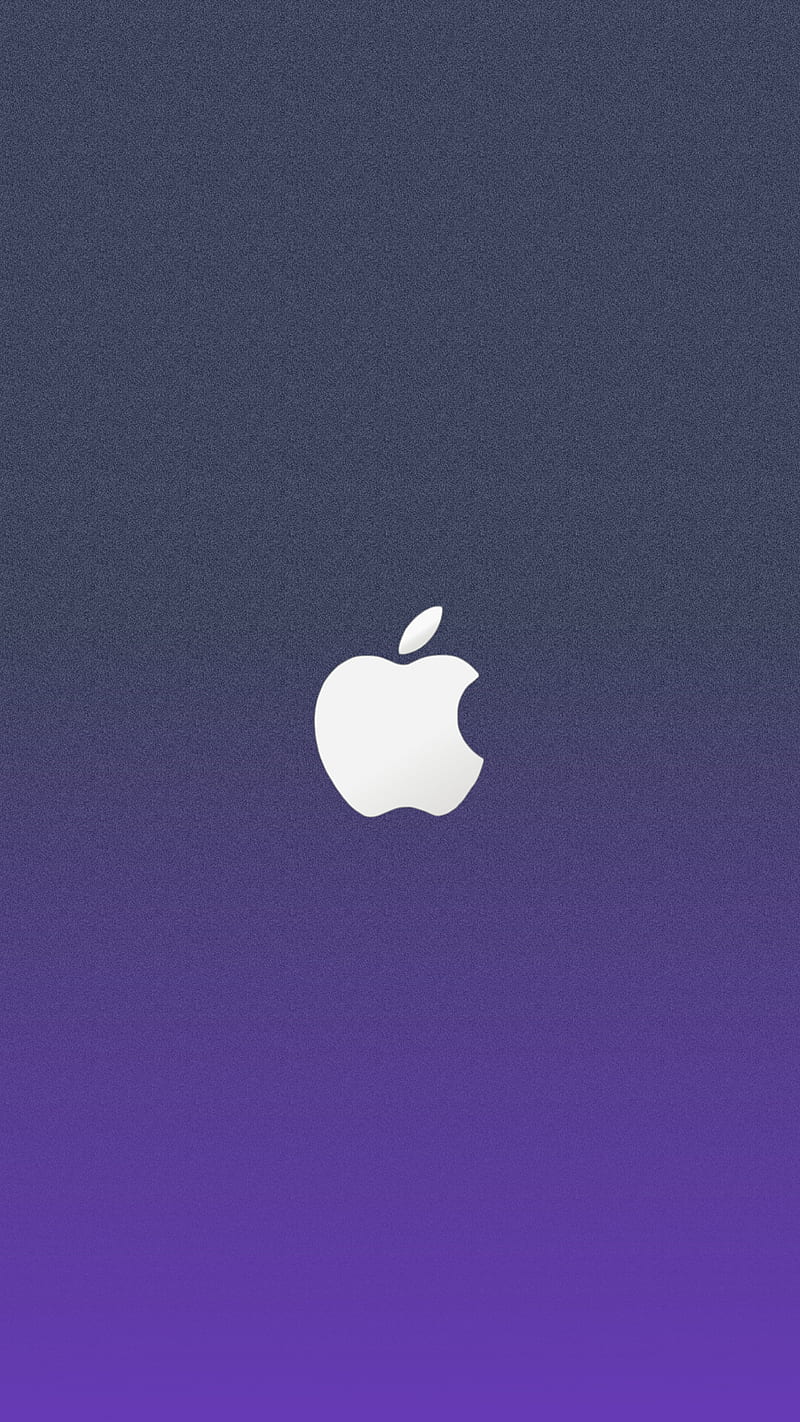 Apple-Logo, Farbverlauf, Dunkelblau, Lila, HD, Handy-Hintergrund im Hochformat