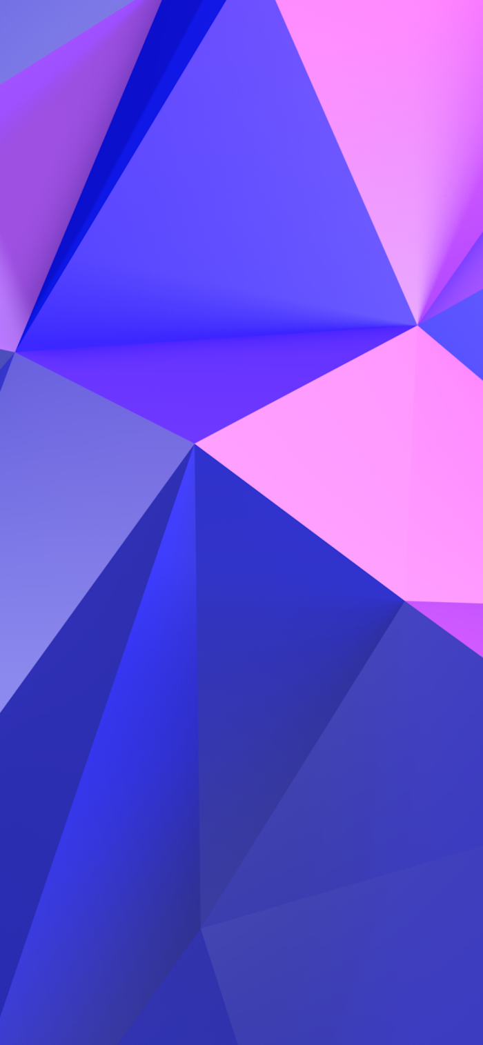 Polygone, Geometrisch, Lila, Blau, Abstrakt, Hochformat, Hintergrundbild fürs Smartphone