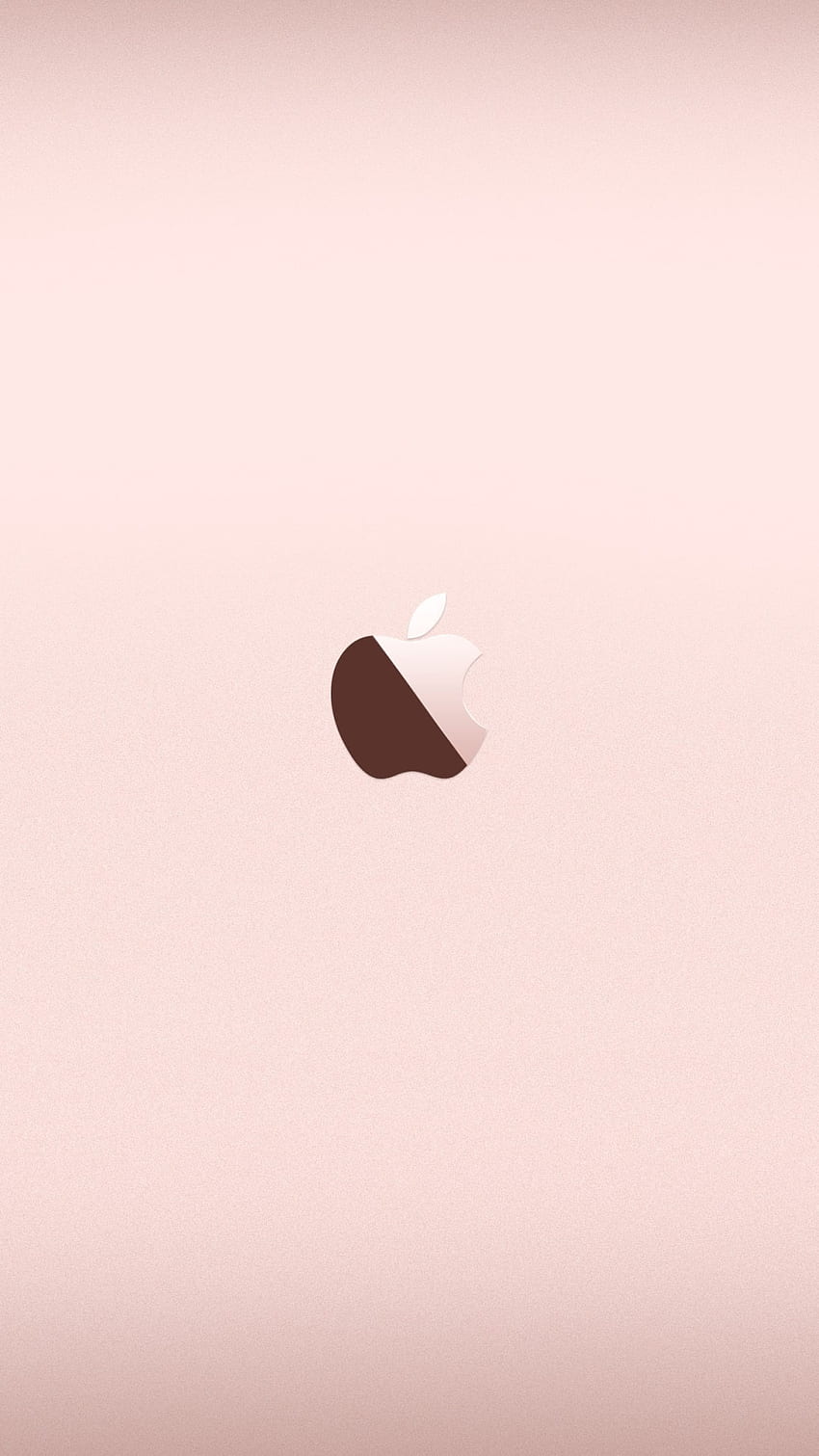 Apple-Logo, Roségold, Hellrosa, Minimalistisch, HD, Hintergrundbild fürs Handy