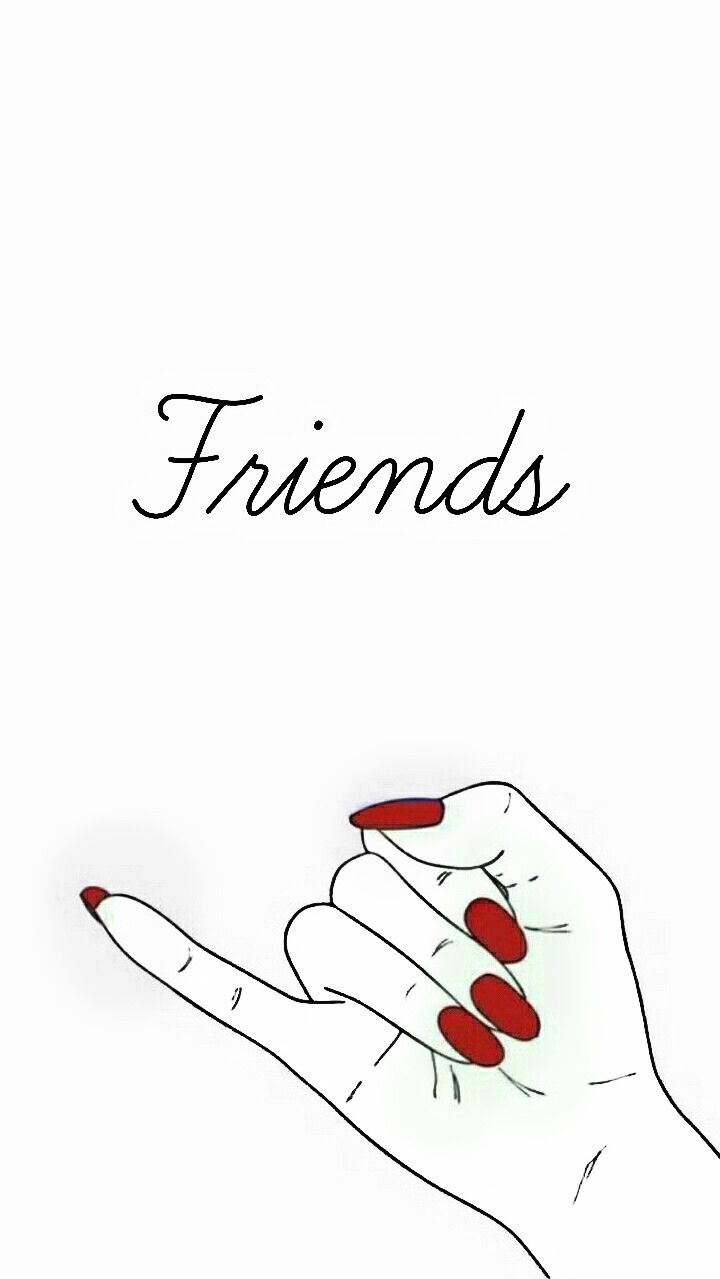 Friends, Kleiner-Finger-Schwur, Hand, Strichzeichnung, Minimalistisch, HD, Handy-Hintergrundbild
