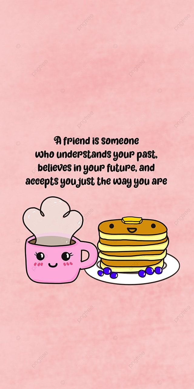 Tasse, Pfannkuchen, Zitat, Kawaii, Rosa, Hintergrundbild für iPhone und Android