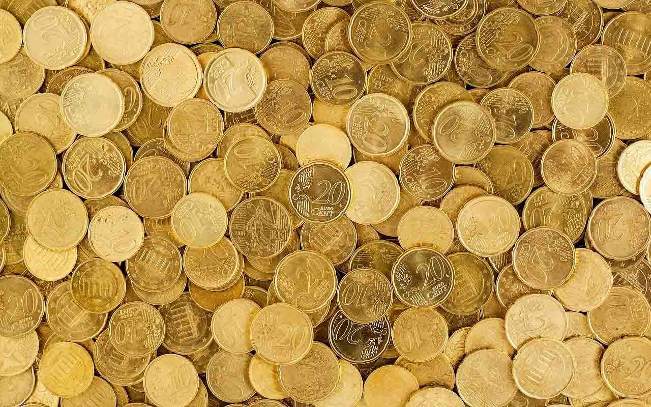 Euromünzen, Cent-Münzen, Kleingeld, Gold, Münzen, HD, Desktop-Hintergrund für Windows