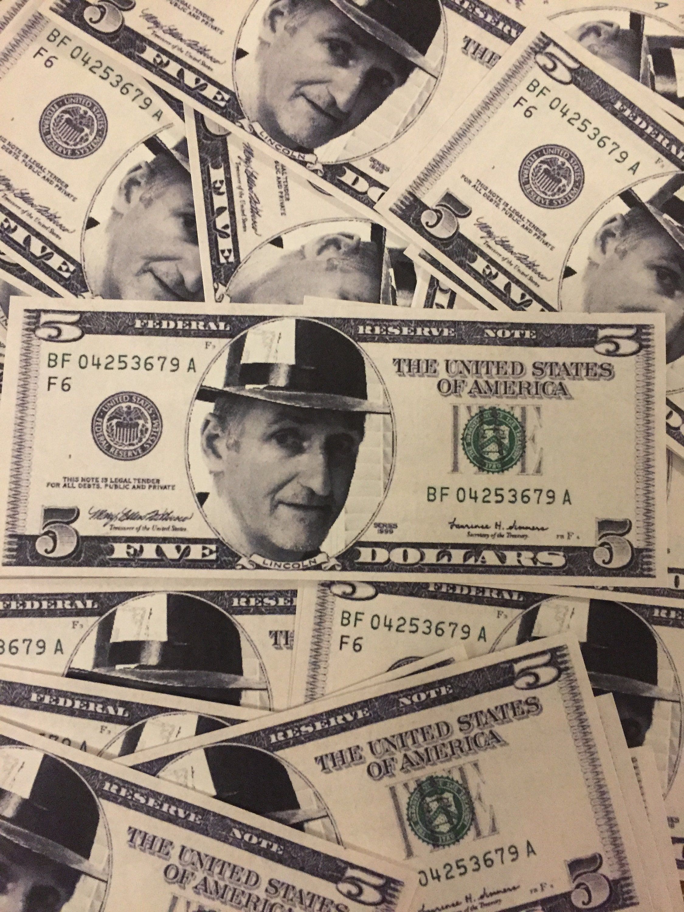 Dollarscheine, Banknoten, Geldmuster, Vintage, QHD+, Hintergrundbild fürs Tablet