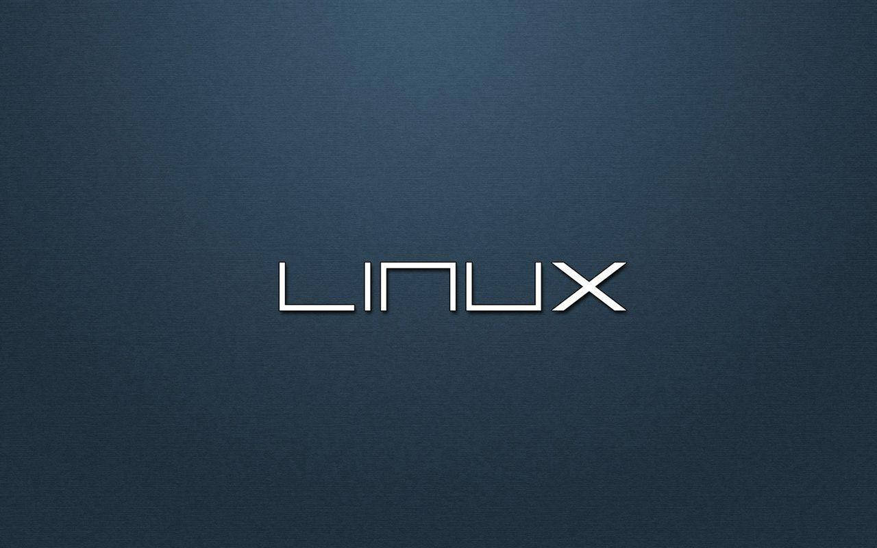 Linux, Schriftzug, Typografie, Dunkelblau, Minimalistisch, HD, PC-Hintergrundbild