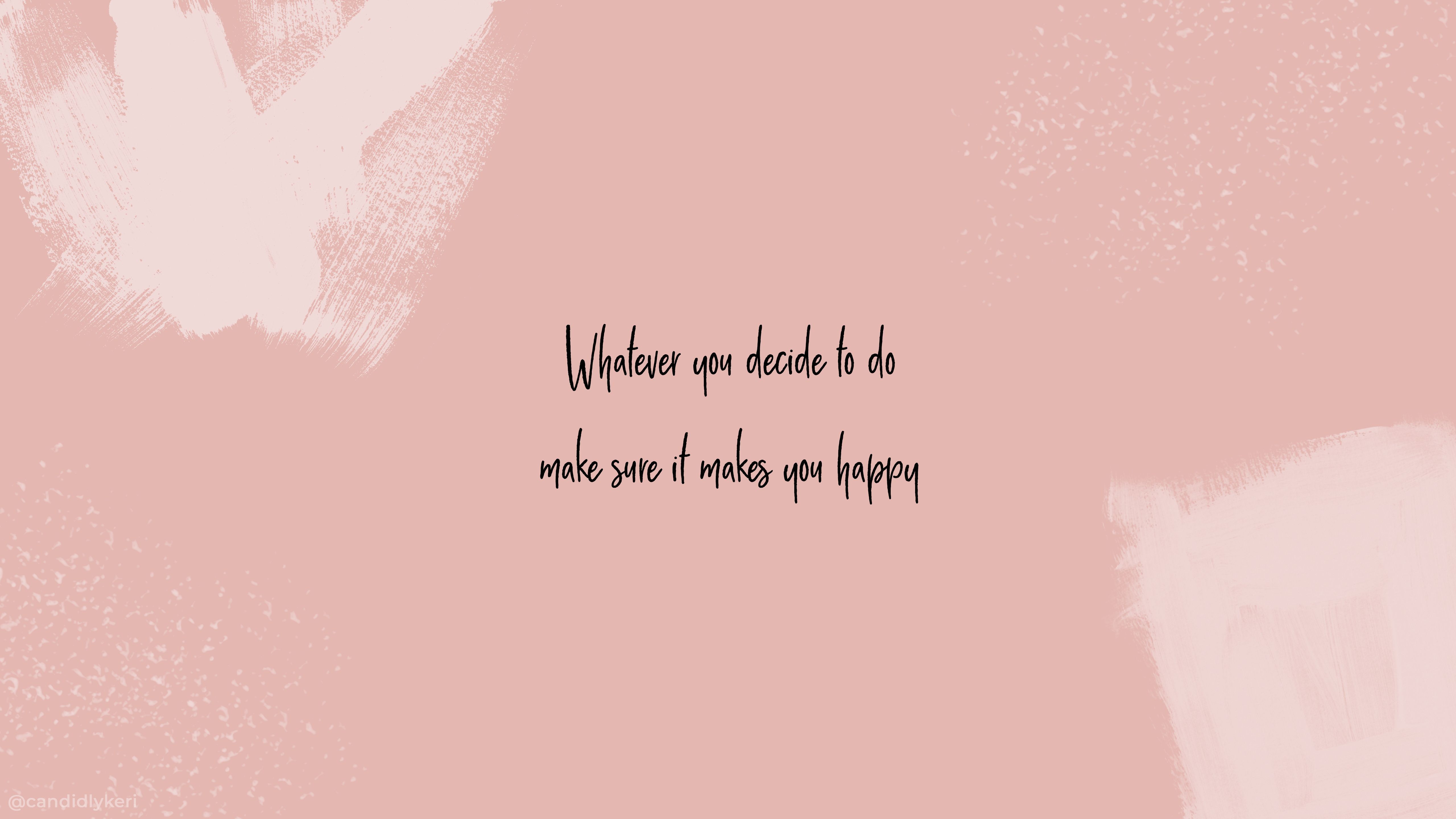 Zitat, Handschrift, Rosa, Pinselstriche, Minimalistisch, 5K, Windows-Hintergrundbild