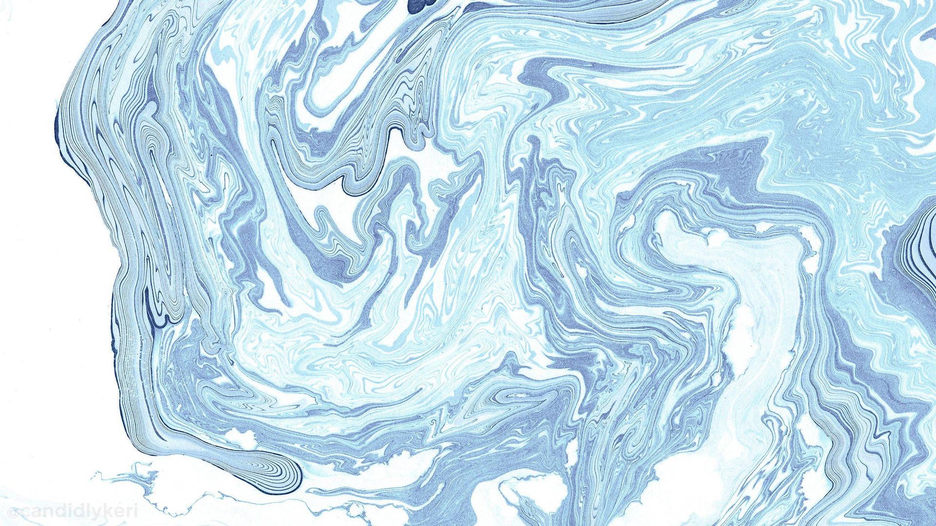Marmorierung, Flüssige Farben, Blau, Weiß, Abstrakt, Full HD, Desktop-Hintergrund für Windows