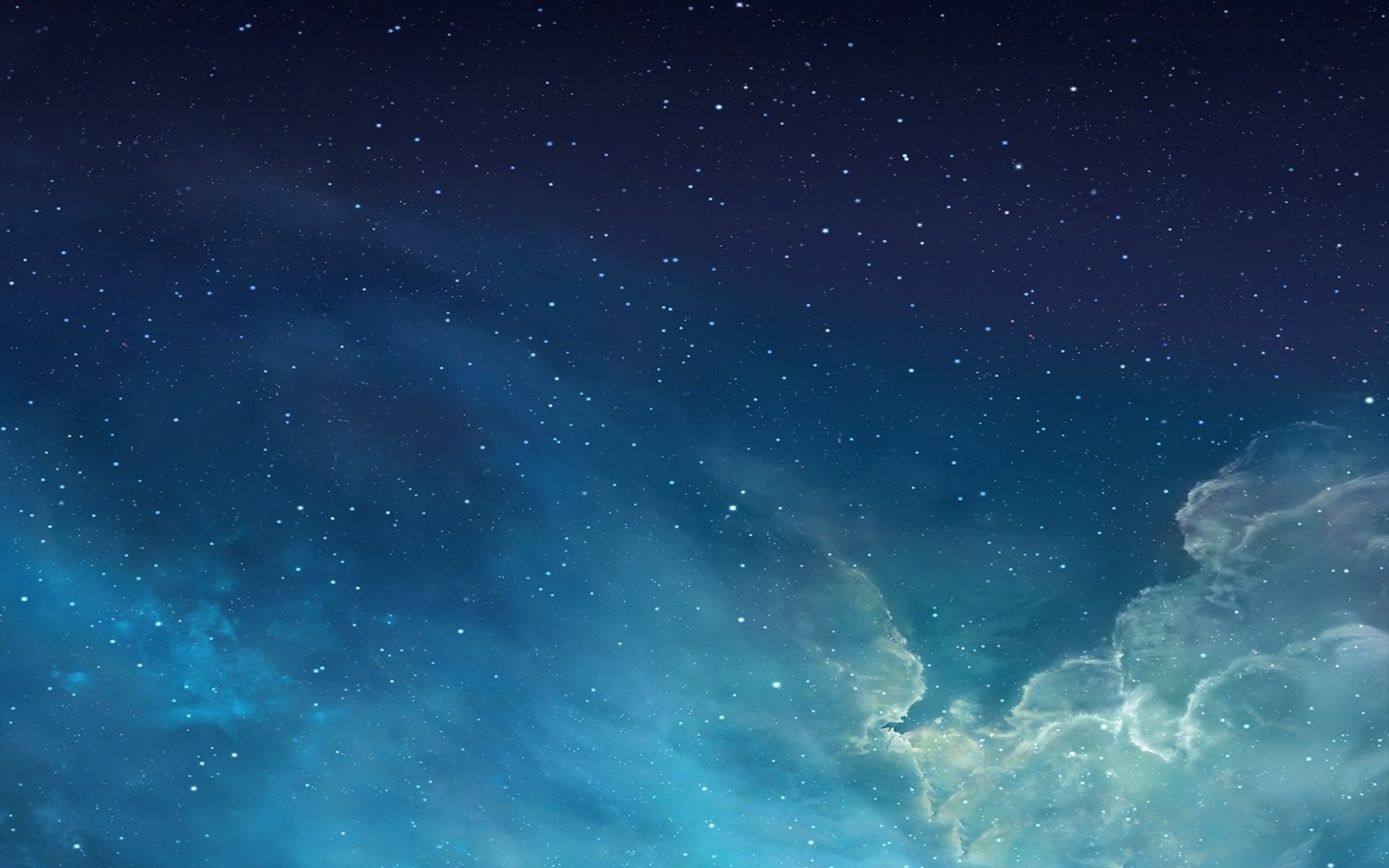 Sternenhimmel, Nebel, Weltall, Dunkelblau, Wolken, 16:10, Full-HD-Hintergrundbild für den Desktop