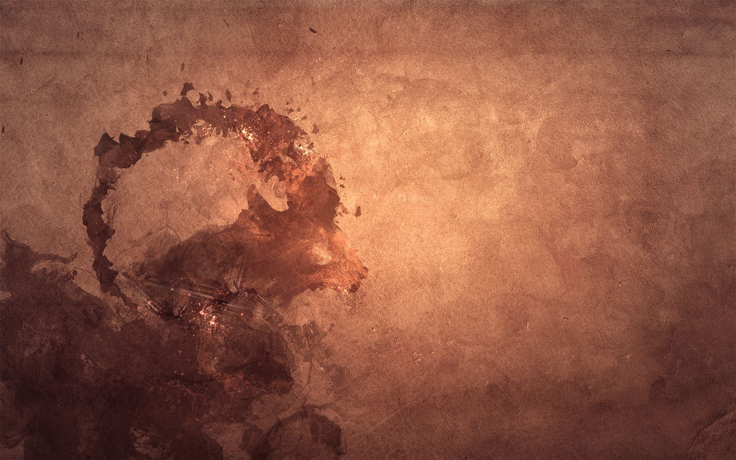 Debian, Logo, Grunge, Textur, Braun, Abstrakt, 16:10, HD-Hintergrundbild für den Desktop