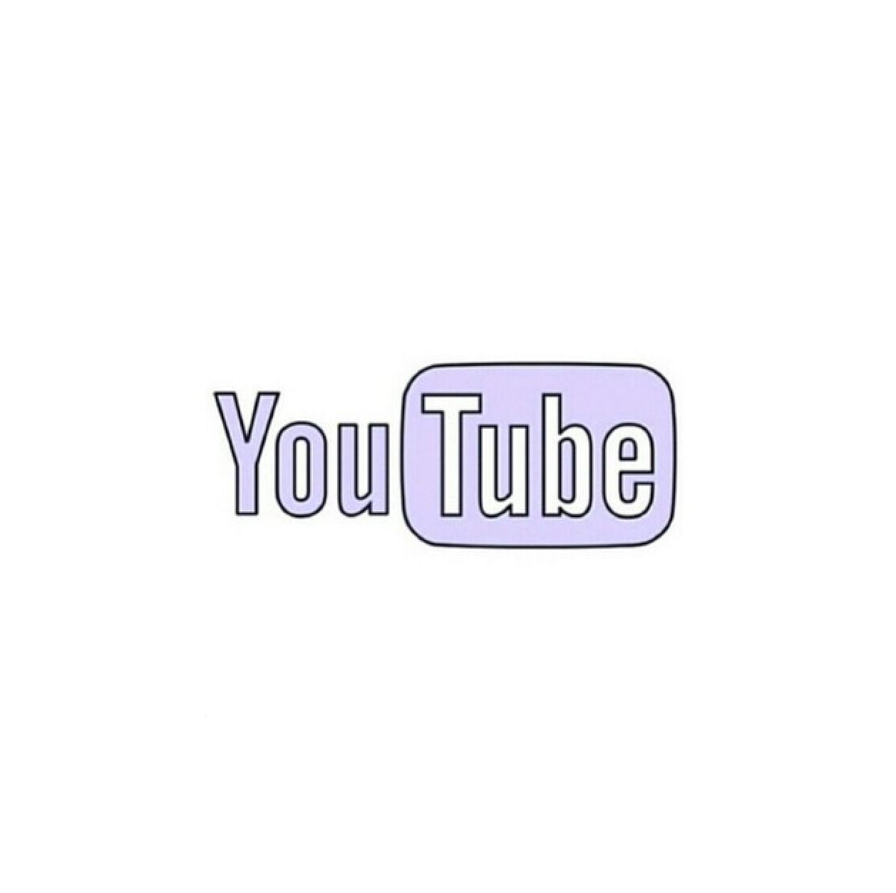 YouTube-Logo, Lila, Weißer Hintergrund, Minimalistisch, Wallpaper