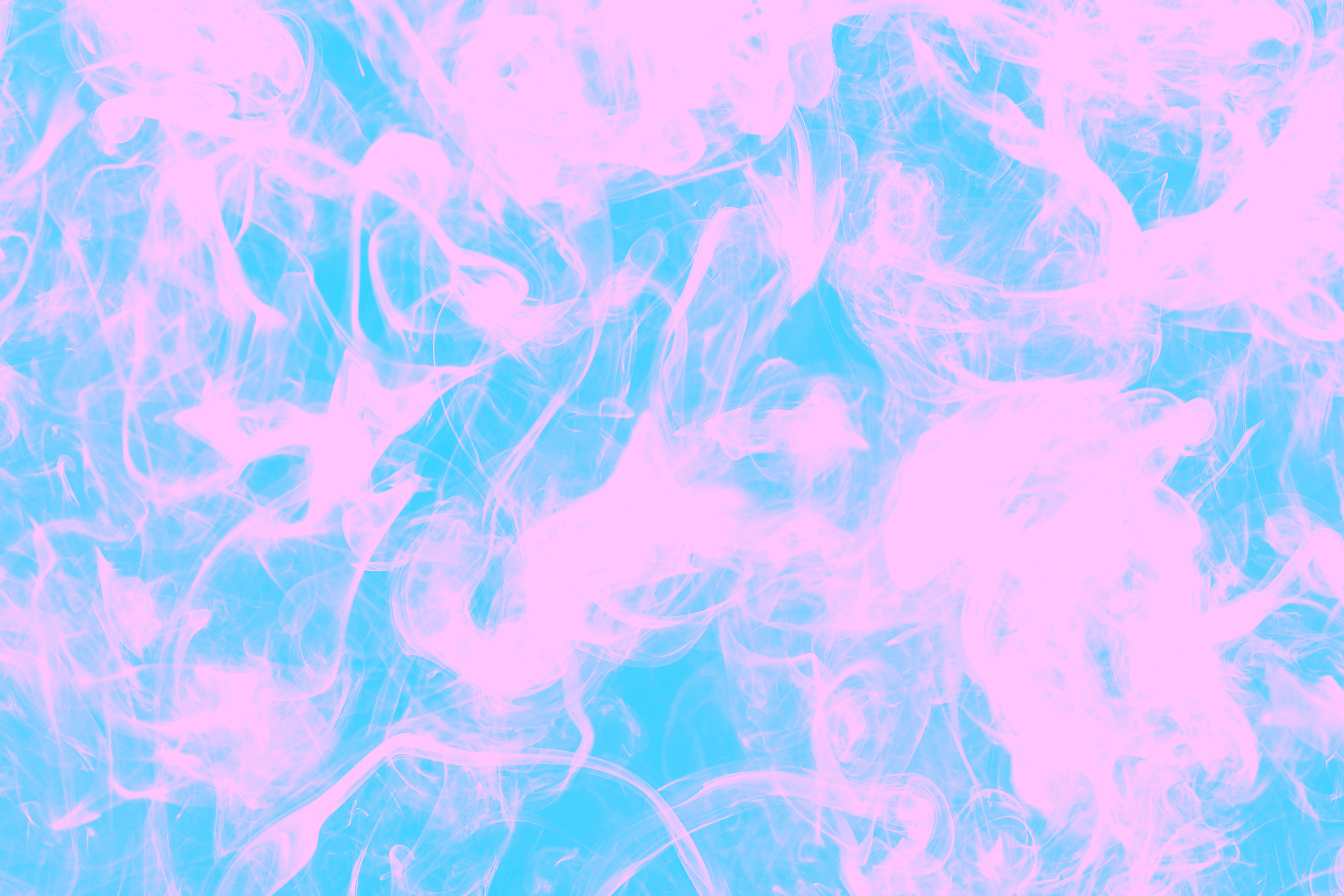 Rosa-Blau, Abstrakt, Batik, Pastell, Farbwirbel, 6K, Hintergrundbild für den PC