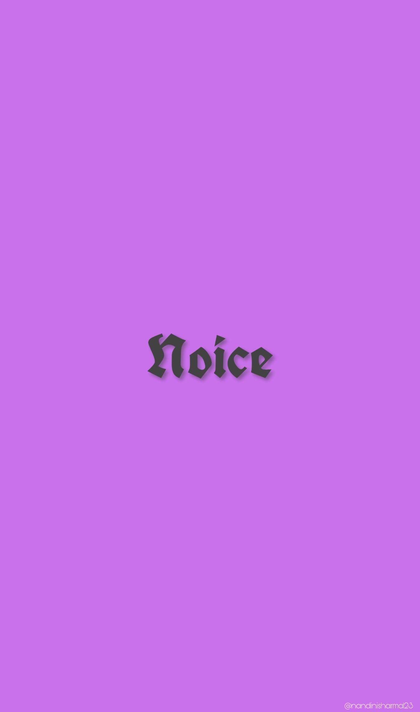 Noice, Schriftzug, Typografie, Lila Hintergrund, Full HD, Sperrbildschirm fürs iPhone