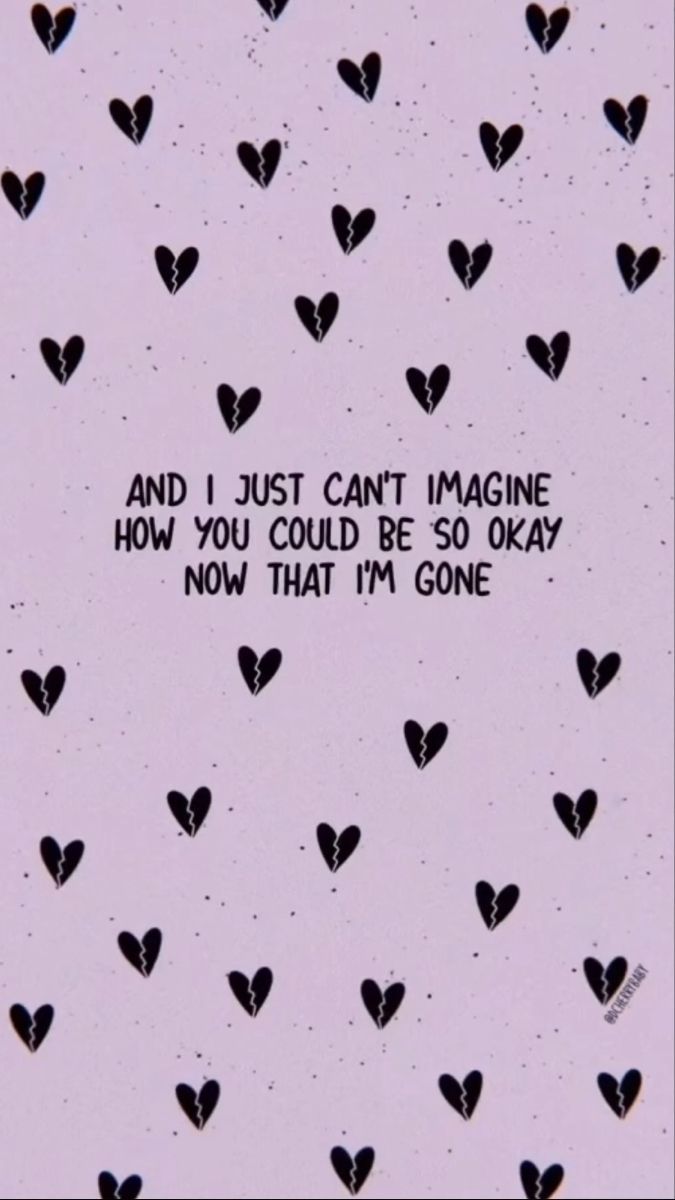 Songtext, Herzen, Lila Hintergrund, Muster, Zitat, Wallpaper