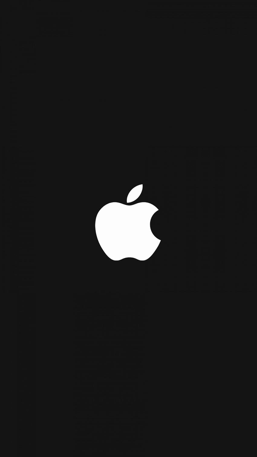 Apple-Logo, Schwarzer Hintergrund, Weiß, Minimalistisch, Sperrbildschirm fürs iPhone