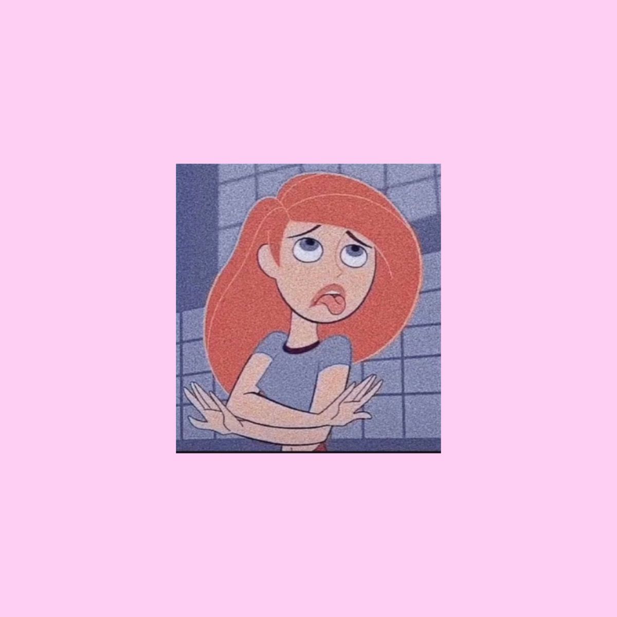 Kim Possible, Zeichentrick, Rote Haare, Rosa Hintergrund, Retro, Wallpaper