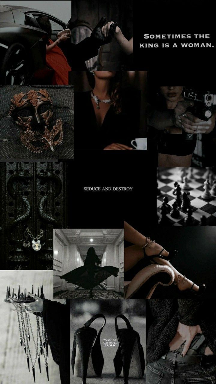 Collage, Schwarz, Dunkle Ästhetik, Frauen, Mode, HD, Hintergrundbild fürs Handy
