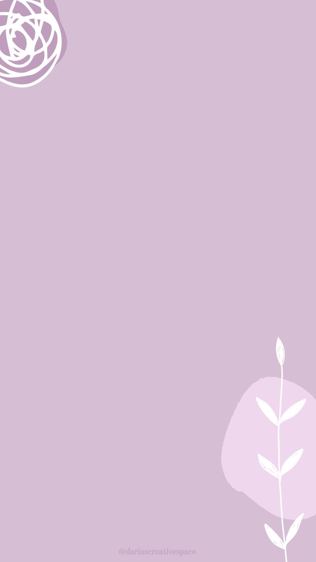 Lila, Blatt, Minimalistisch, Kritzelei, Pastell, Full HD, Handy-Hintergrund im Hochformat