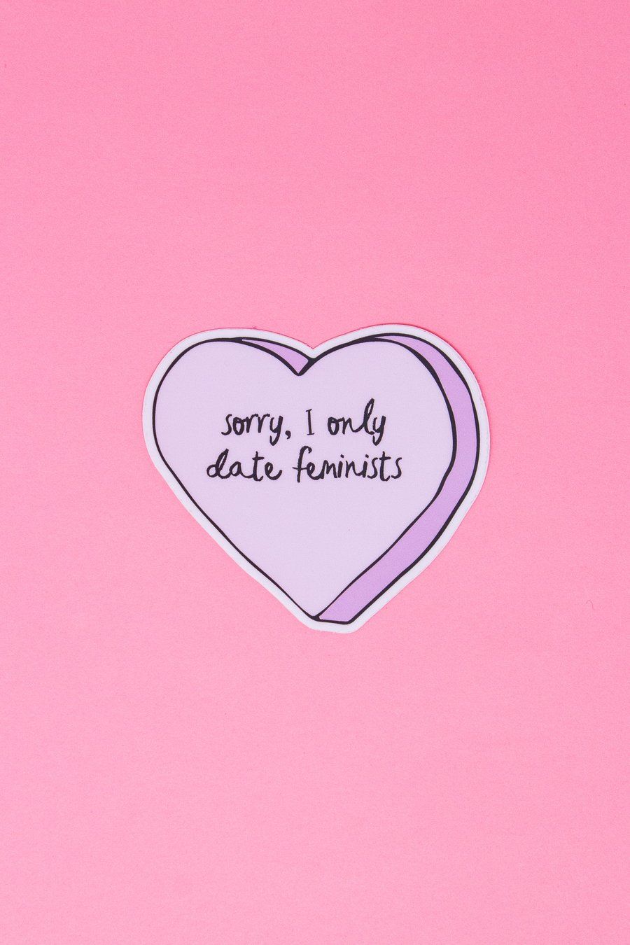 Herz, Spruch, Rosa, Lila, Feminist, HD, Hintergrundbild fürs Handy