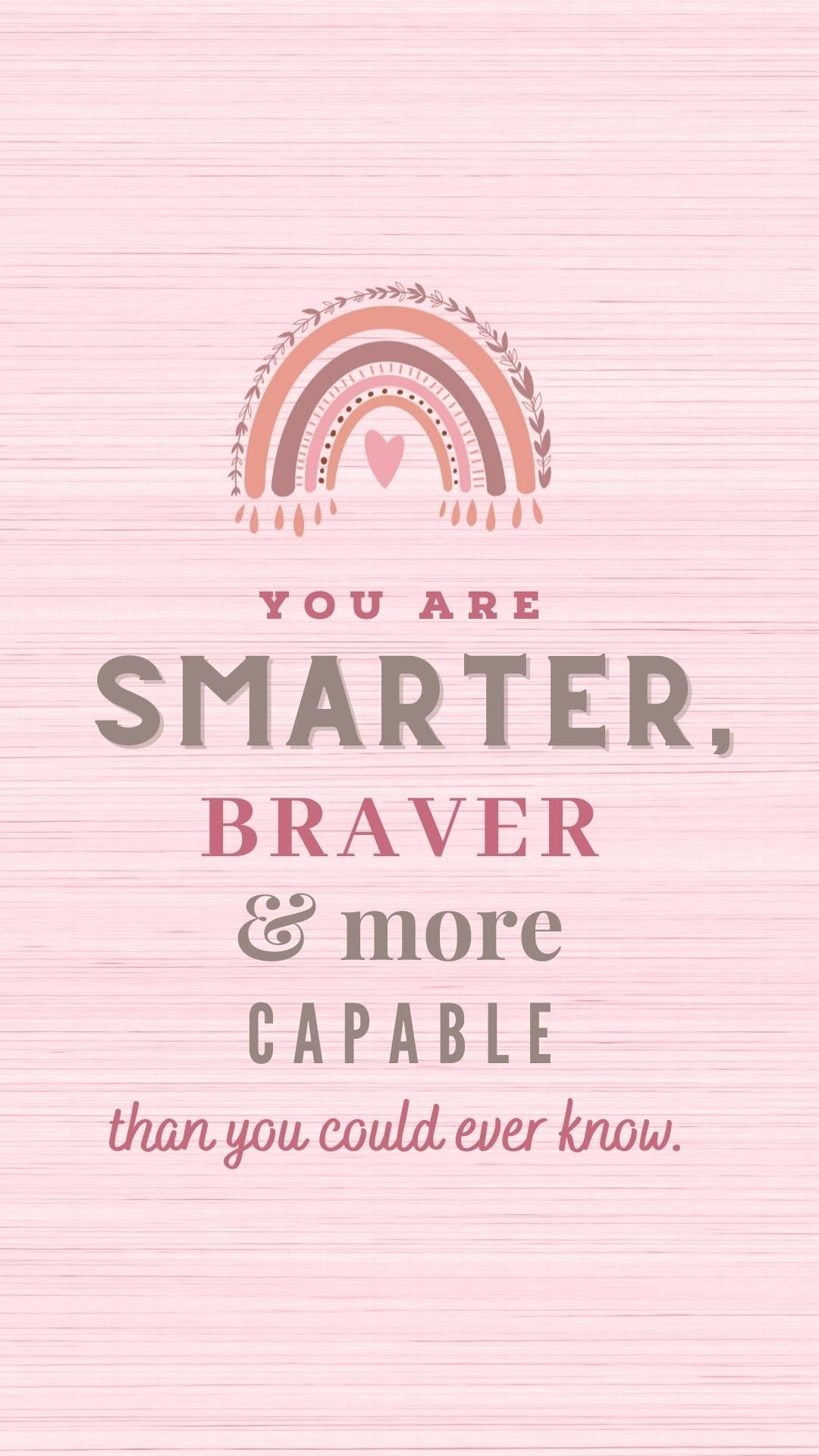 Spruch, Regenbogen, Rosa, Motivation, Typografie, Full HD, Hintergrundbild fürs Handy