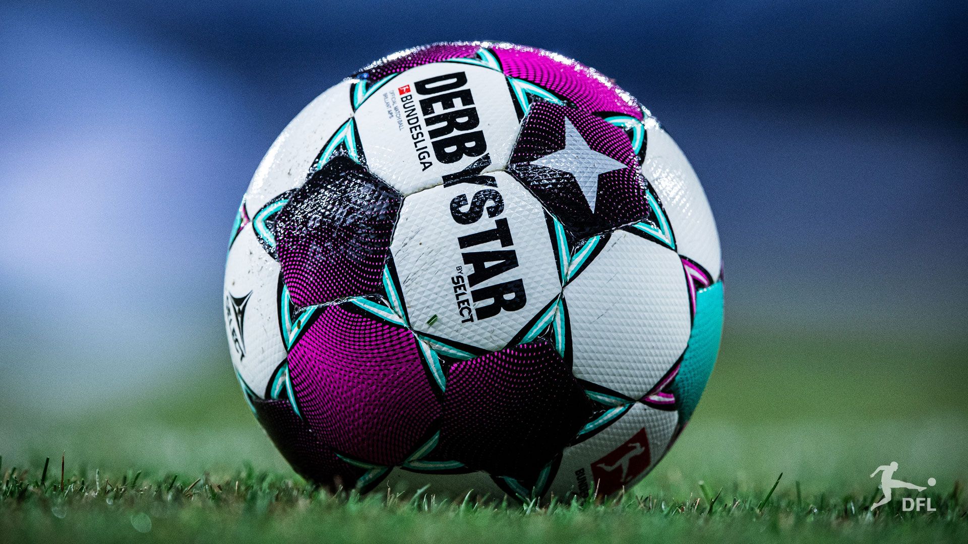 Derbystar, Bundesliga, Spielball, Rasen, Nahaufnahme, 1920x1080, Full-HD-Hintergrundbild für PC