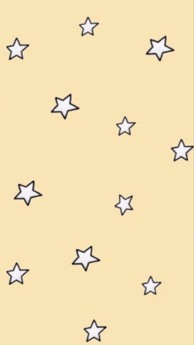 Sterne, Muster, Gekritzel, Cremefarben, Minimalistisch, Hintergrundbild für iPhone und Android