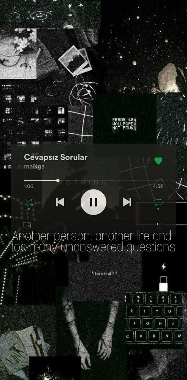 Musikplayer, Collage, Dunkel, Schwarz-Weiß, Grunge, Hintergrundbild für iPhone und Android