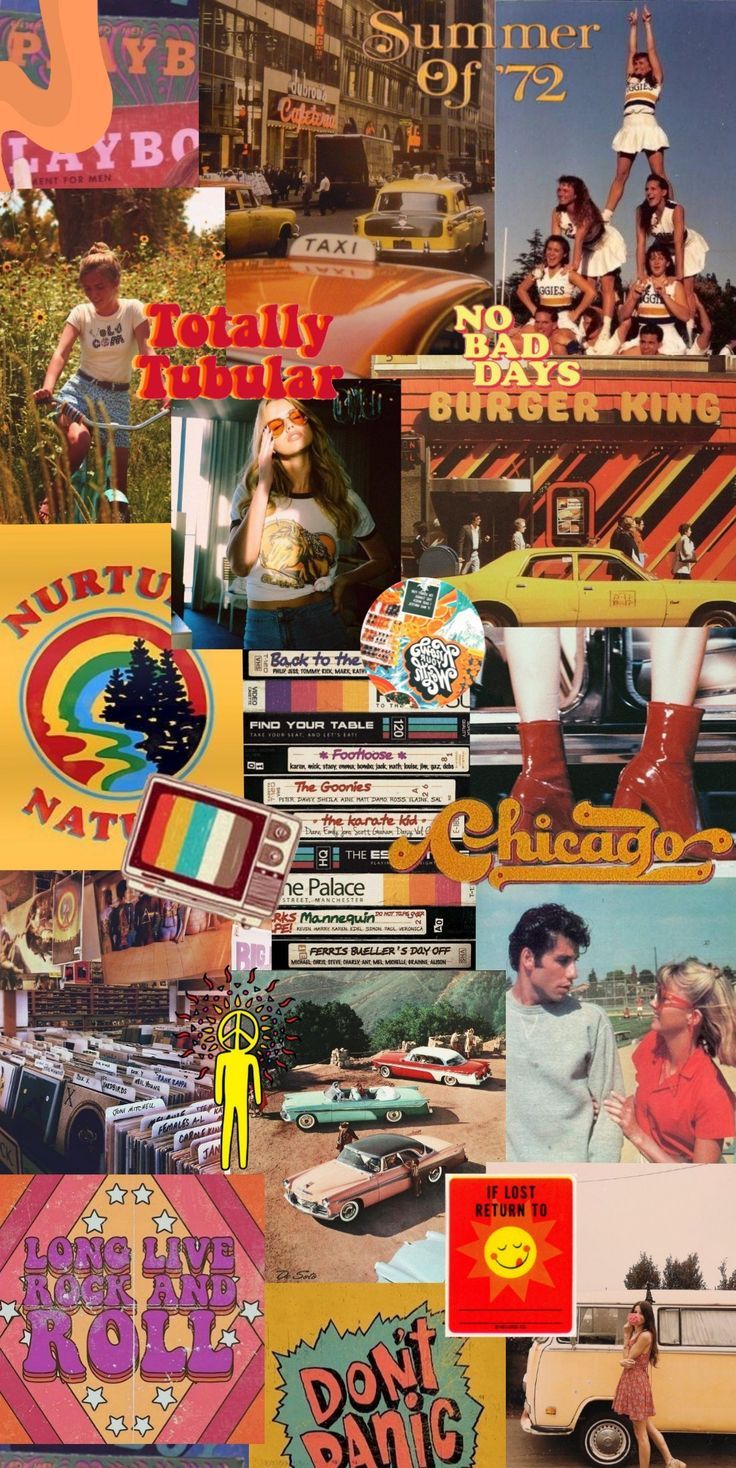 Collage, Bunt, Popkultur, Zeitschriften, Aufkleber, Hochformat, Hintergrundbild fürs Smartphone