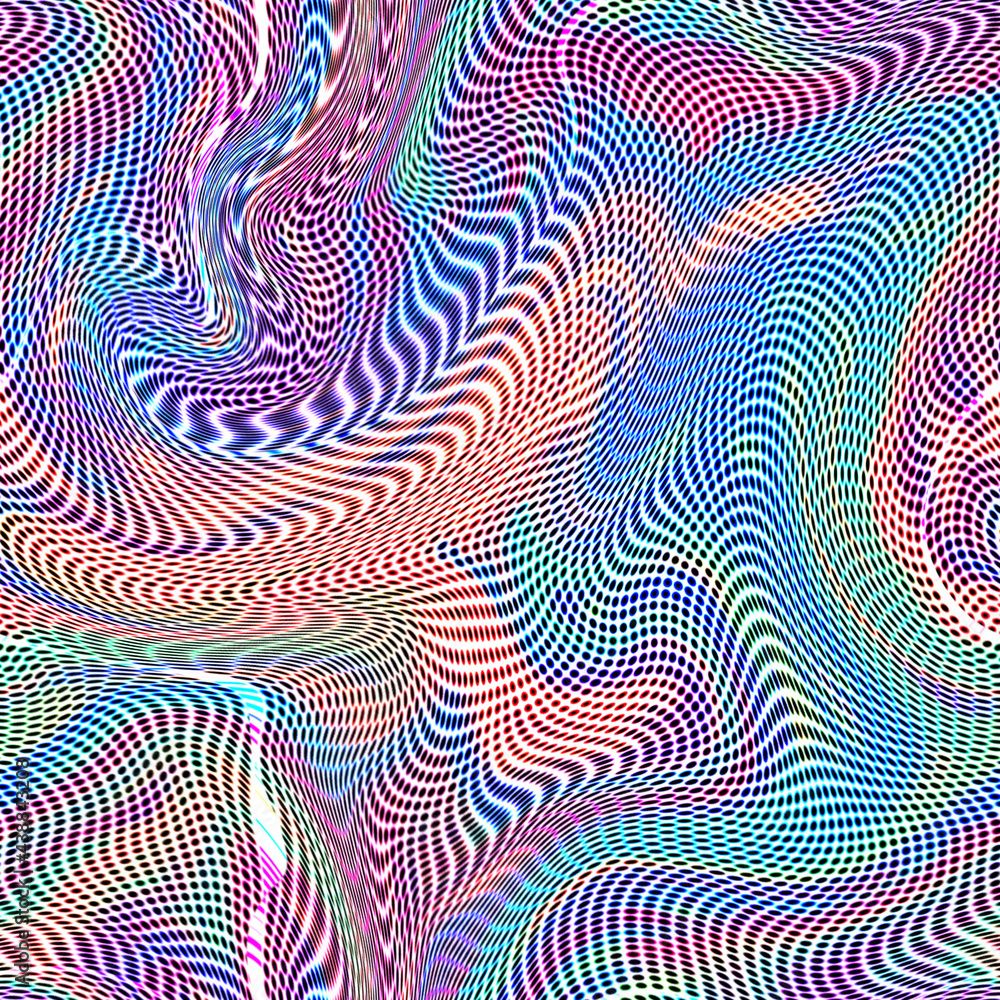 Op-Art, Wellenlinien, Optische Täuschung, Pastell, Hintergrundbild für iPad und Tablet