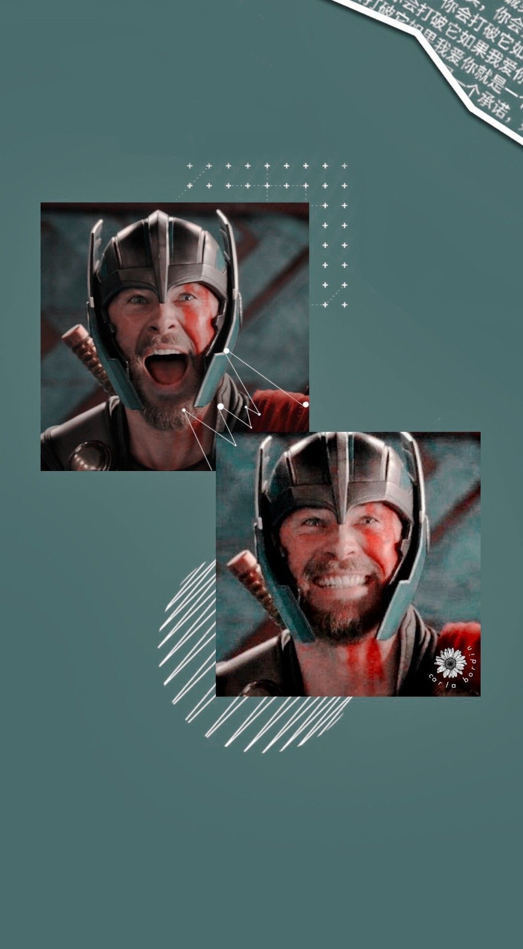 Thor, Thor: Tag der Entscheidung, Gladiatorhelm, Collage, Graugrün, HD, Handy-Hintergrundbild