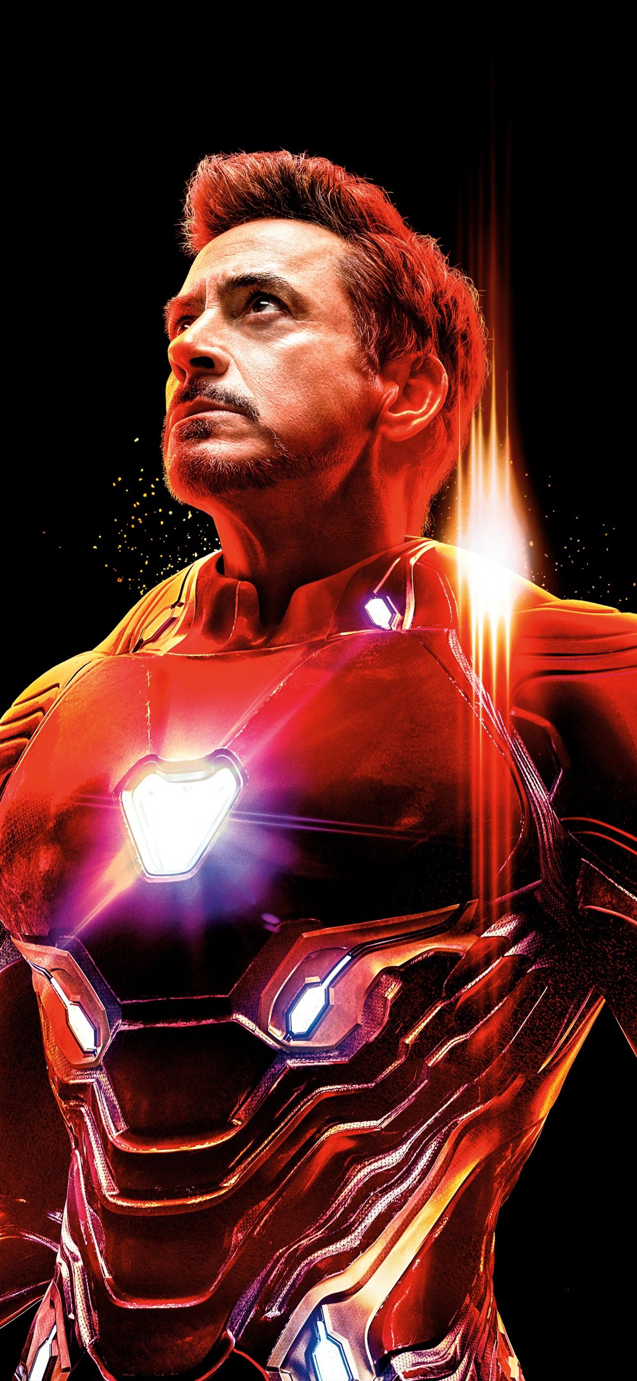Tony Stark, Robert Downey Jr., Iron Man, Arc-Reaktor, Schwarzer Hintergrund, Sperrbildschirm