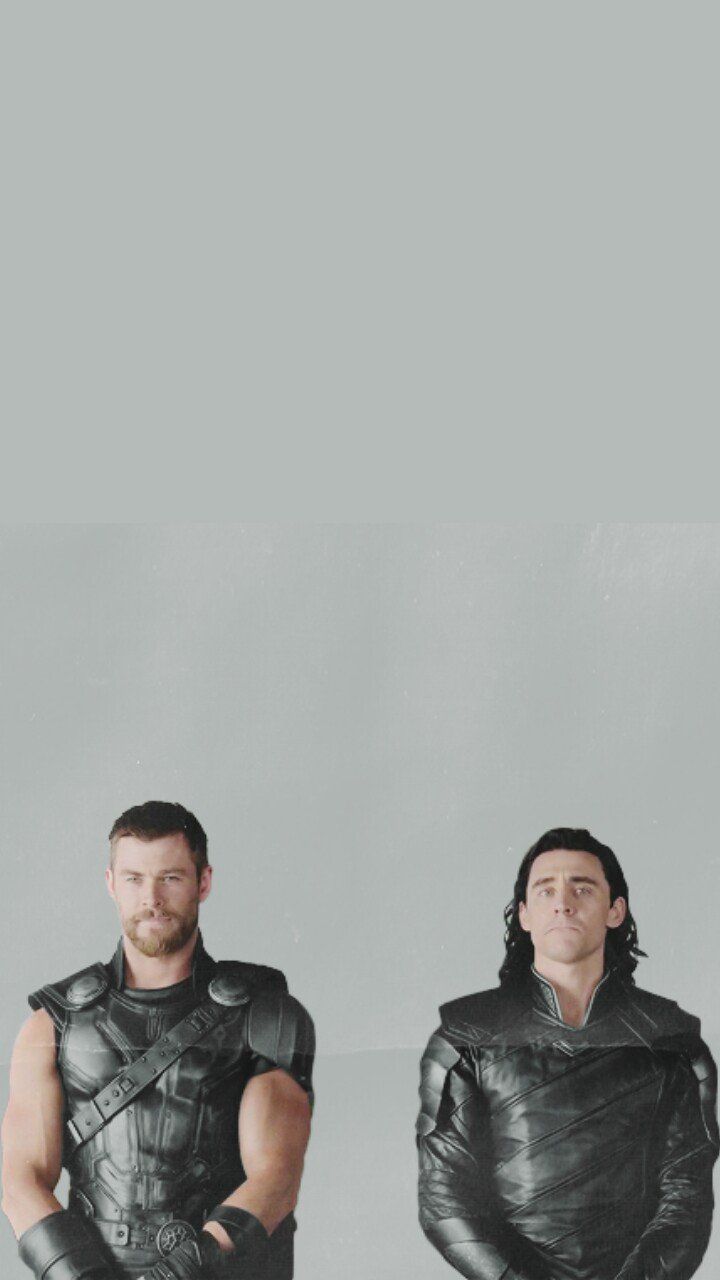 Thor, Loki, Thor: Tag der Entscheidung, Brüder, Grauer Hintergrund, Sperrbildschirm fürs iPhone