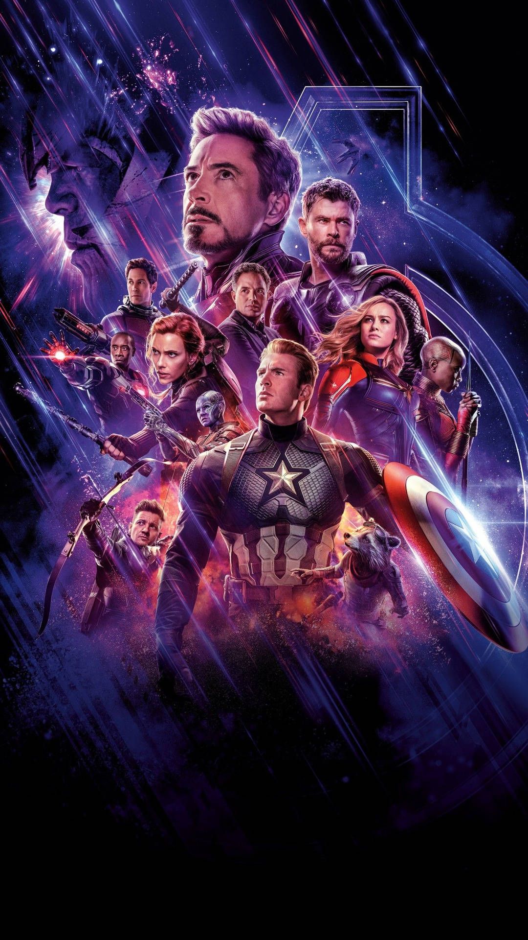 Avengers: Endgame, Avengers, Captain Marvel, Iron Man, Thor, Filmplakat, Full HD, iPhone-Hintergrundbild