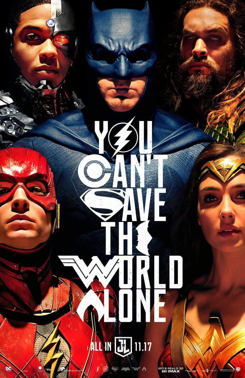 Justice League, Batman, Wonder Woman, Flash, Aquaman, Filmplakat, HD, Handy-Hintergrundbild