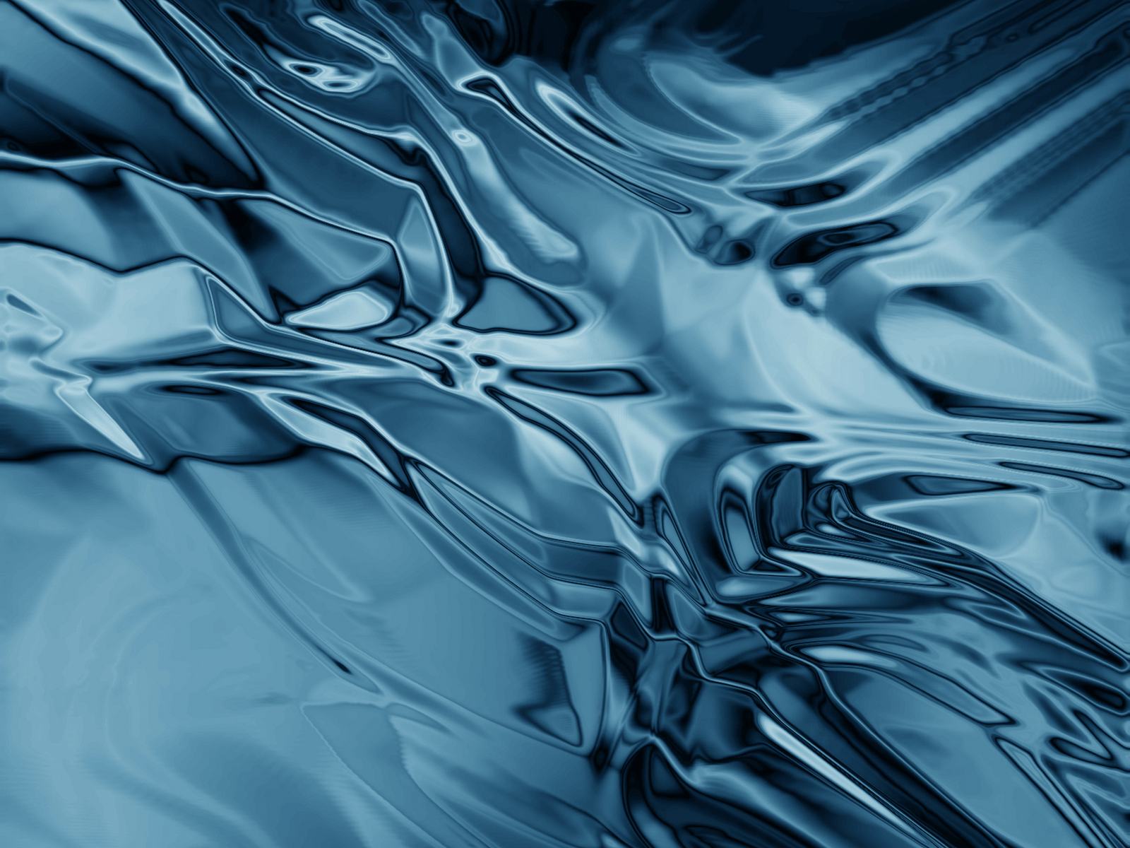 Flüssiges Metall, Abstrakt, Blaugrau, Wellen, HD, iPad-Hintergrundbild