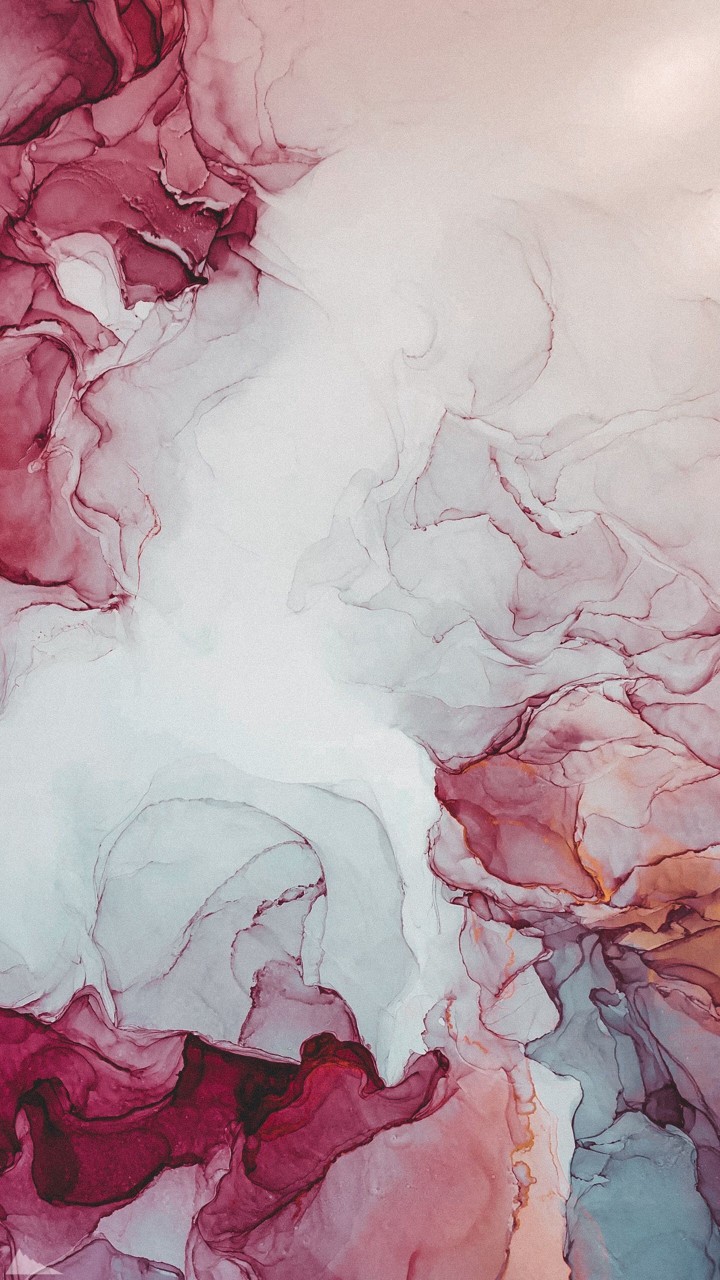 Alcohol Ink, Weinrot, Grau, Flüssige Farben, Abstrakt, QHD+, Sperrbildschirm fürs iPhone