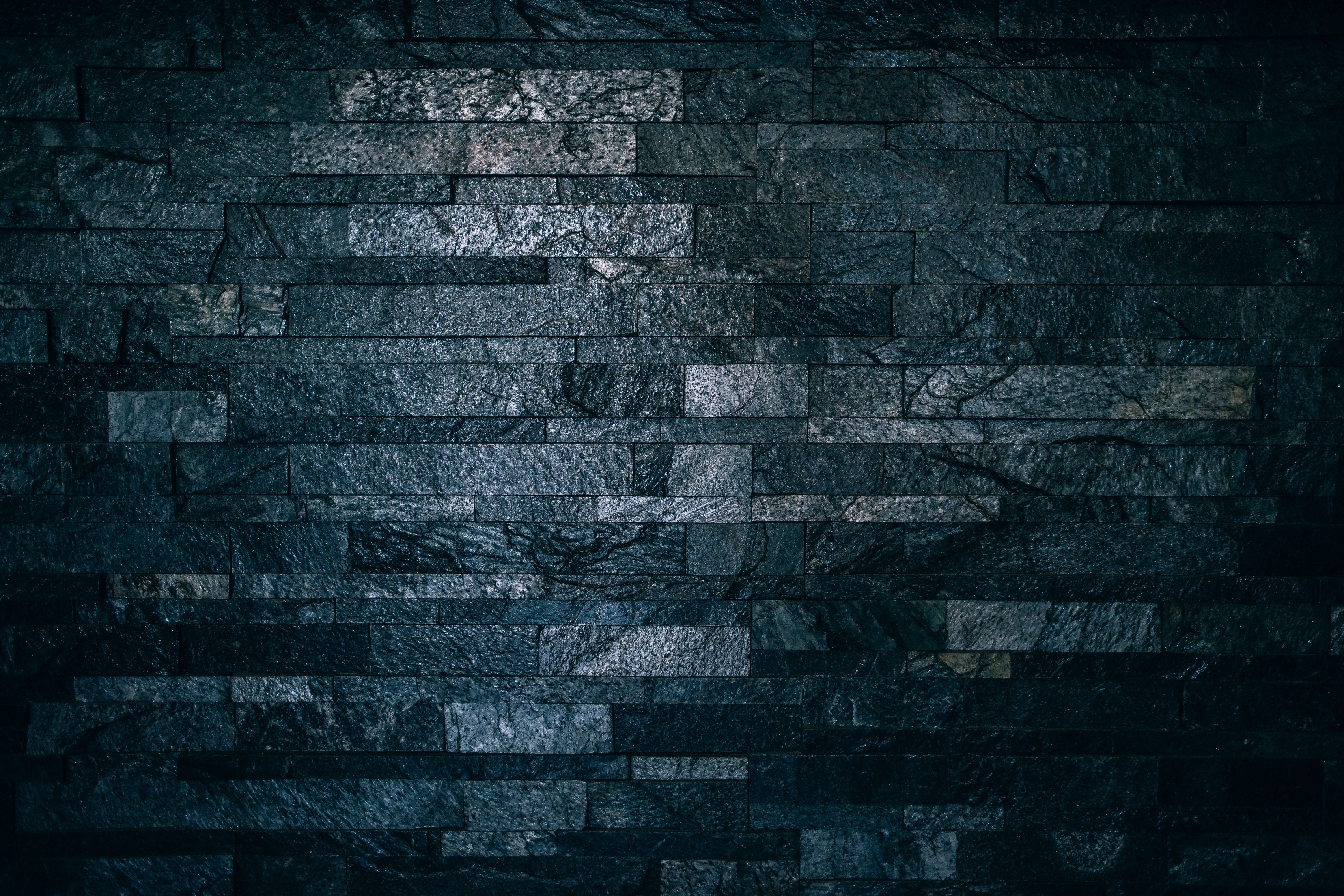 Steinwand, Schiefer, Dunkelblau, Textur, Dunkel, 6K, Hintergrund für den Desktop