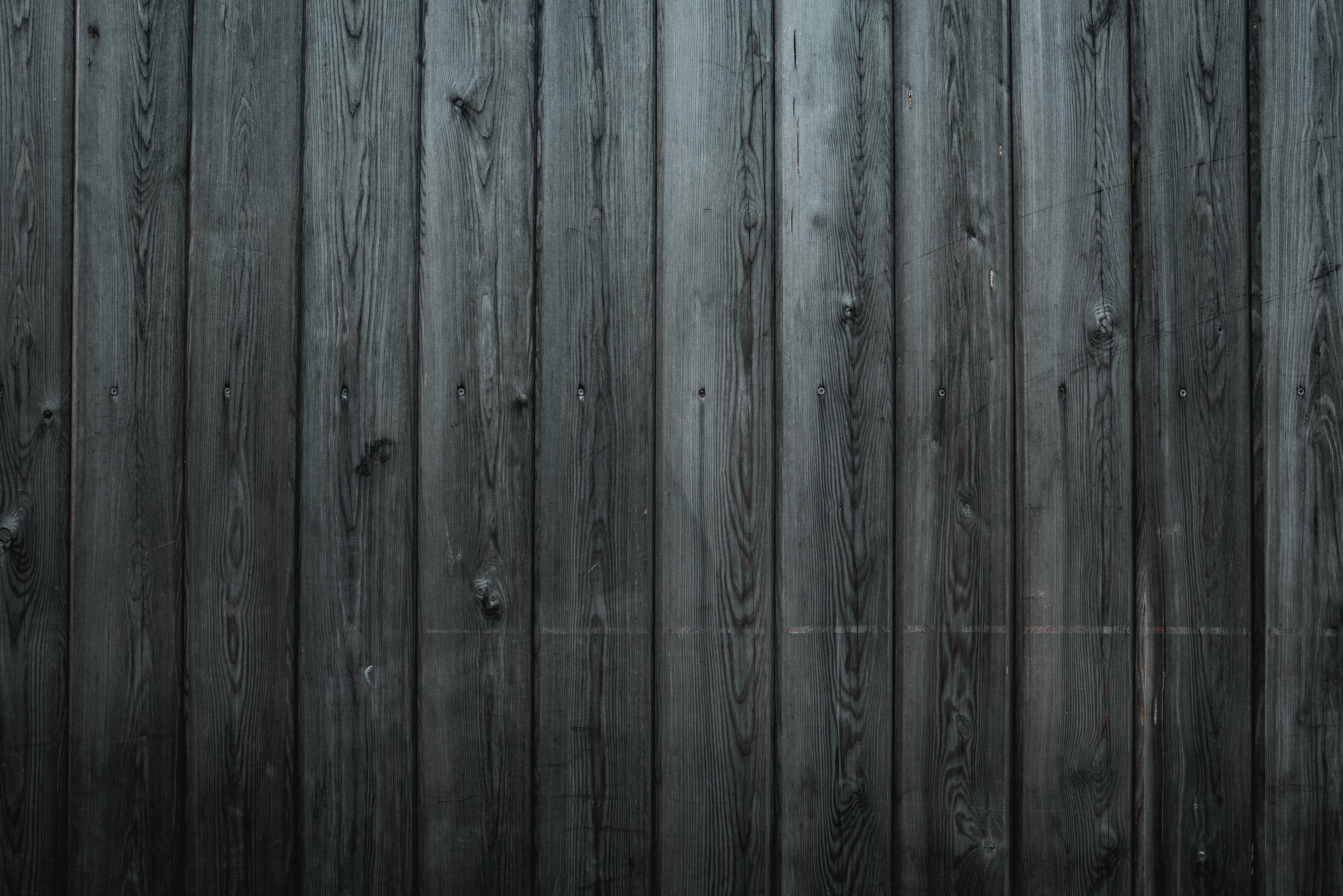 Dunkelgraues Holz, Bretterwand, Vertikal, Textur, 6K, Hintergrundbild für den PC