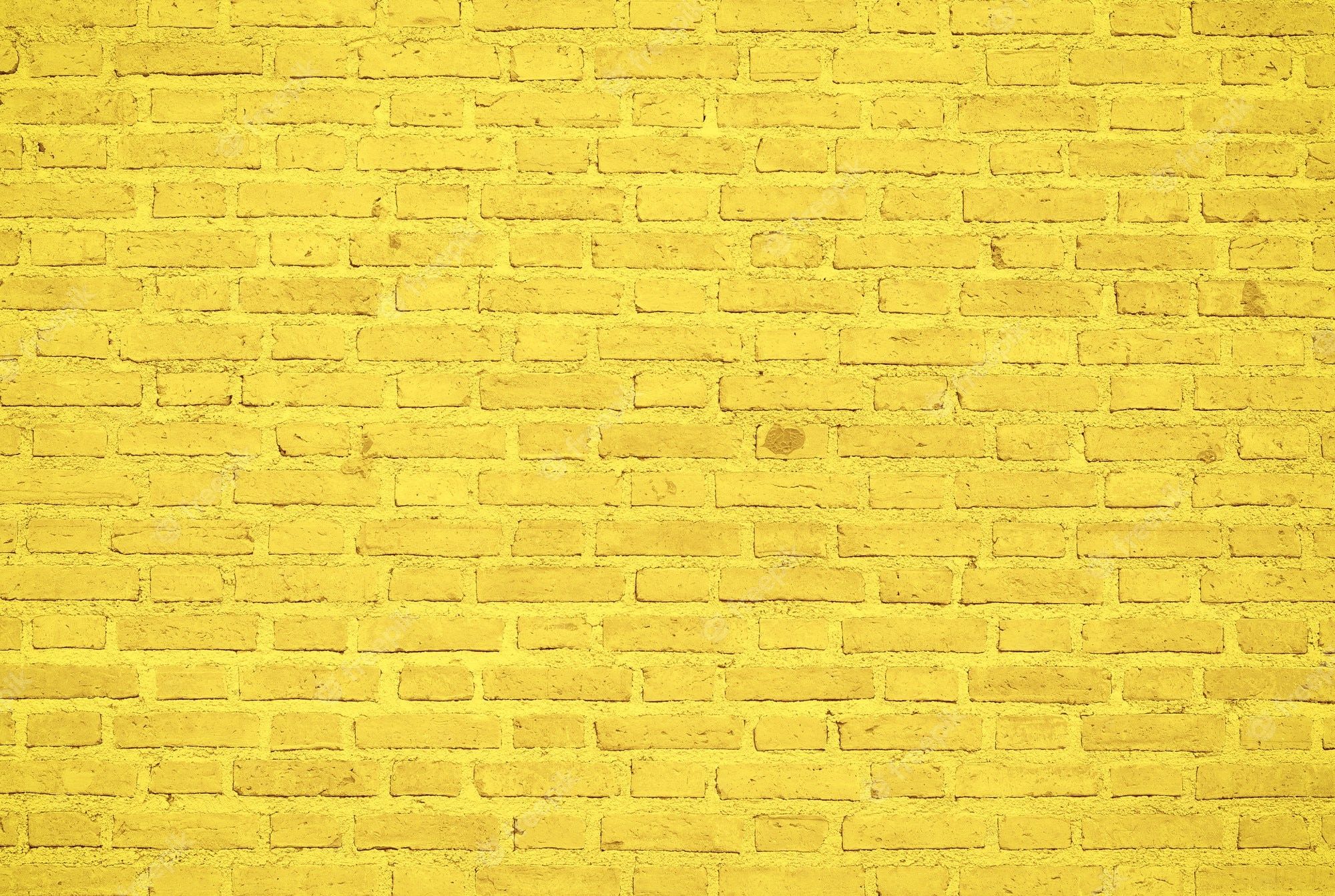 Gelbe Ziegelwand, Textur, Leuchtend, Muster, Full HD, Desktop-Hintergrund für Windows