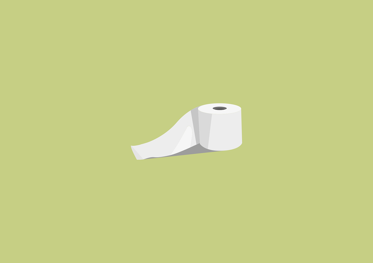 Toilettenpapier, Papierrolle, Hellgrüner Hintergrund, Minimalistisch, HD Wallpaper