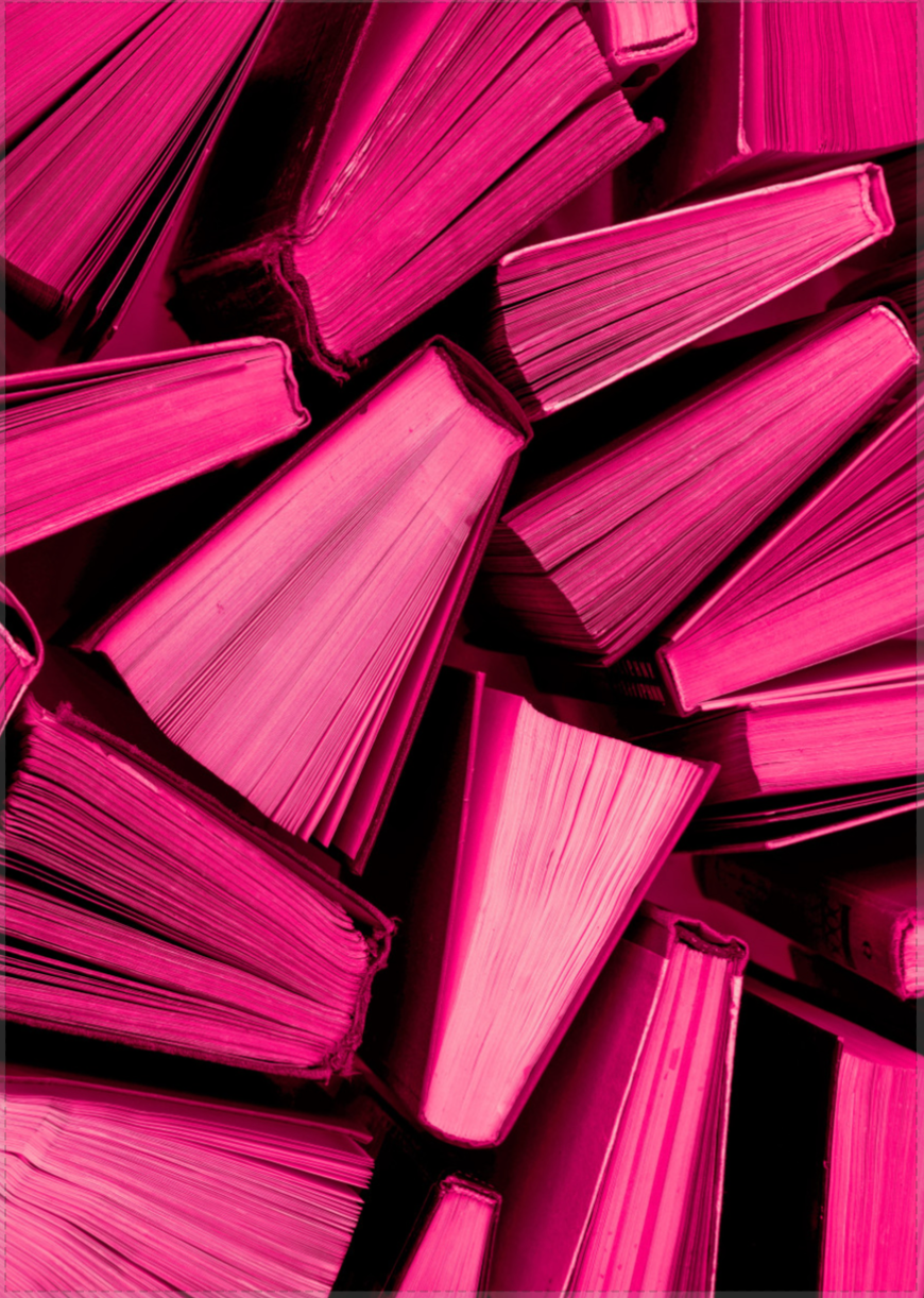 Bücher, Buchseiten, Pink, Abstrakt, Muster, Hintergrundbild für iPad und Tablet